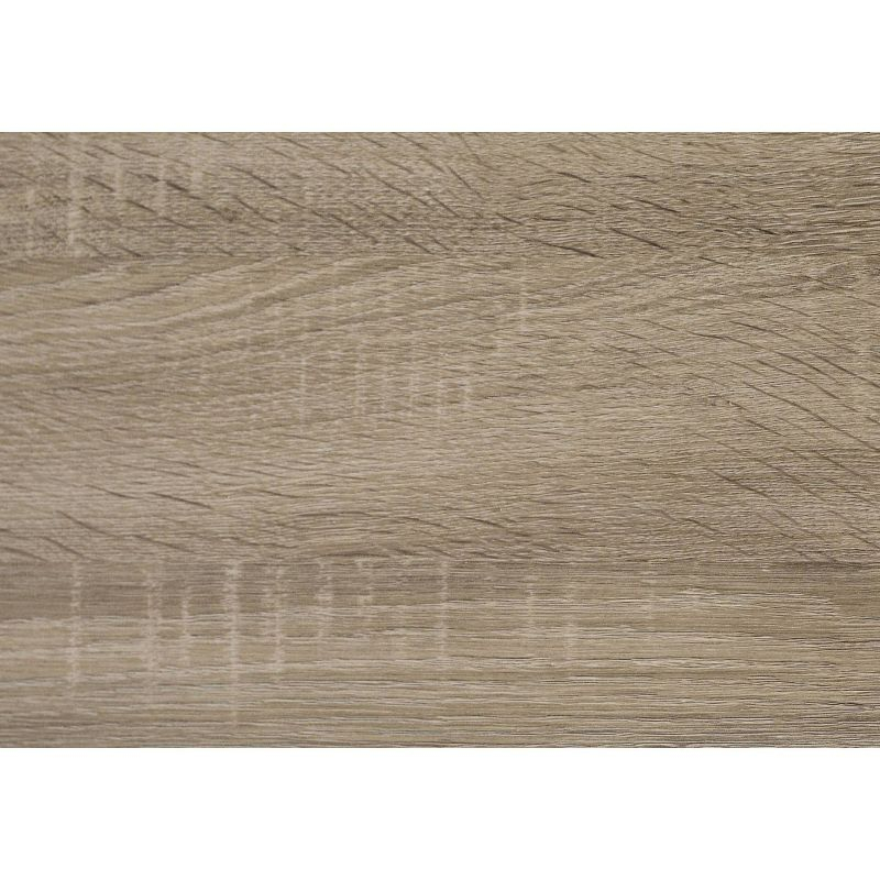 Accent Table with Storage Dark Taupe - EveryRoom: Laminated MDF, Square Shape, Spot Clean, Shelf Cabinet