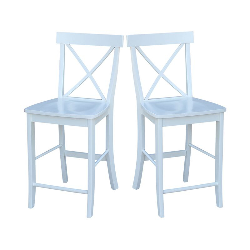 International Concepts X-Back Counter Height Stool - 24" Seat Height