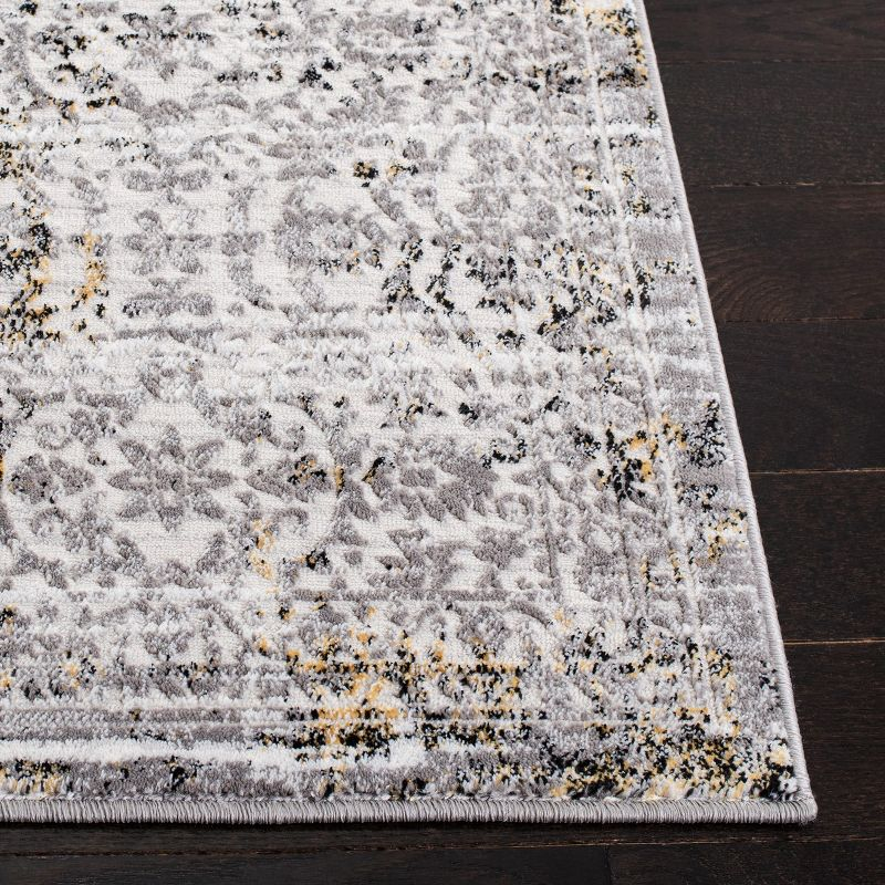 Amelia ALA239 Power Loomed Area Rug - Grey/Ivory - 6'7"x6'7" - Safavieh.