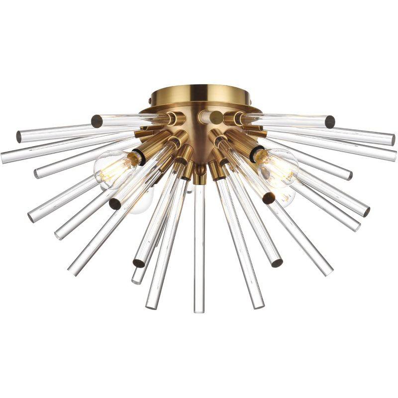 Elegant Lighting Sienna 18 inch crystal rod wall sconce in gold