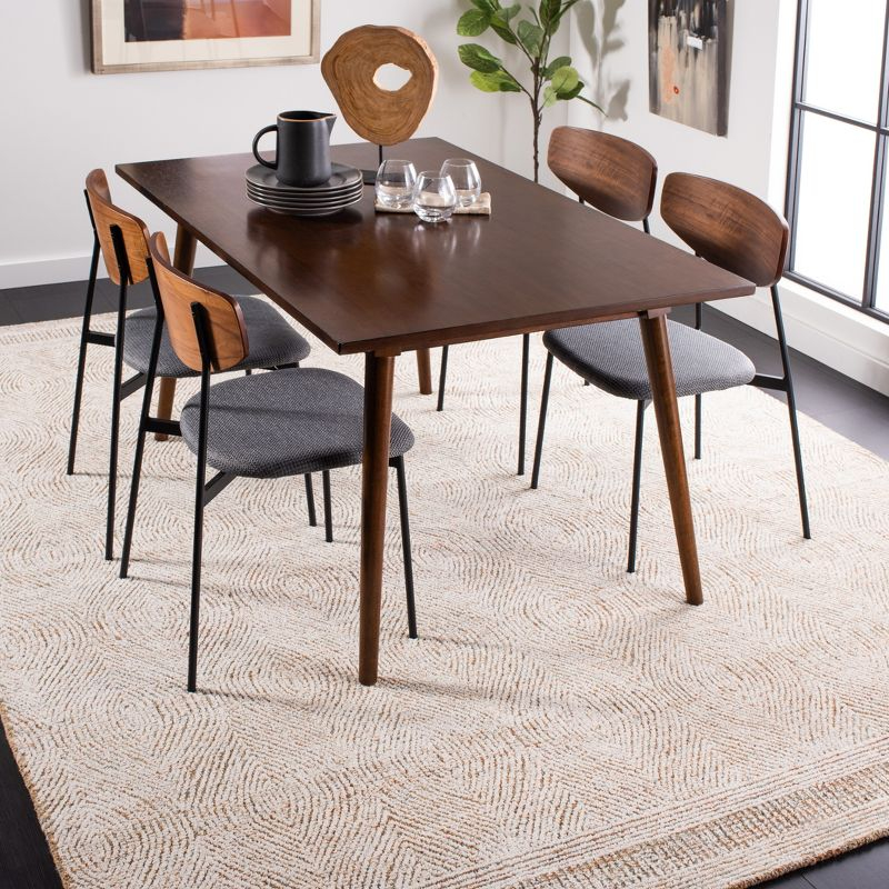 Abstract ABT340 Handmade Indoor Area Rug - Ivory/Rust - 12'x18' - Safavieh