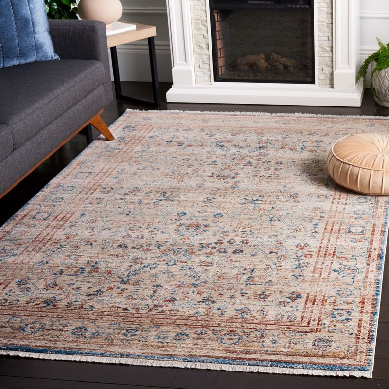 Vintage Persian VTP427 Power Loomed Area Rug - Beige/Rust - 5'x7'6" - Safavieh.