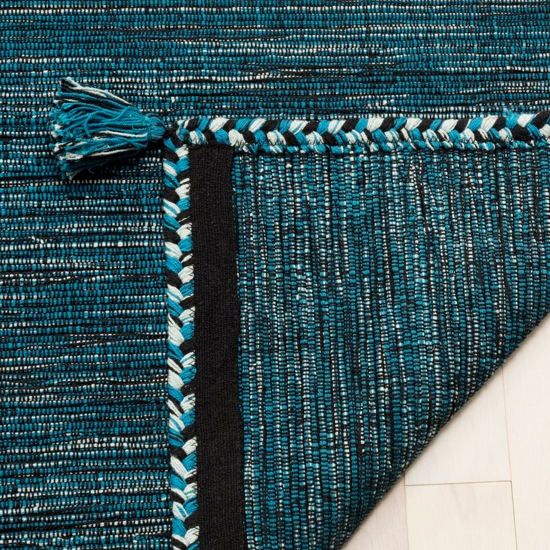 Montauk MTK150 Hand Woven Indoor Area Rug - Blue/Black - 5'x5' - Safavieh