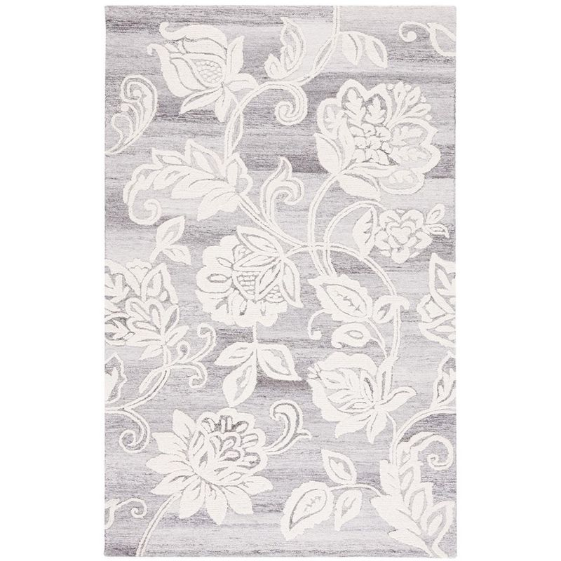 Jardin JAR731 Hand Tufted Area Rug - Grey/Ivory - 8'x10' - Safavieh.