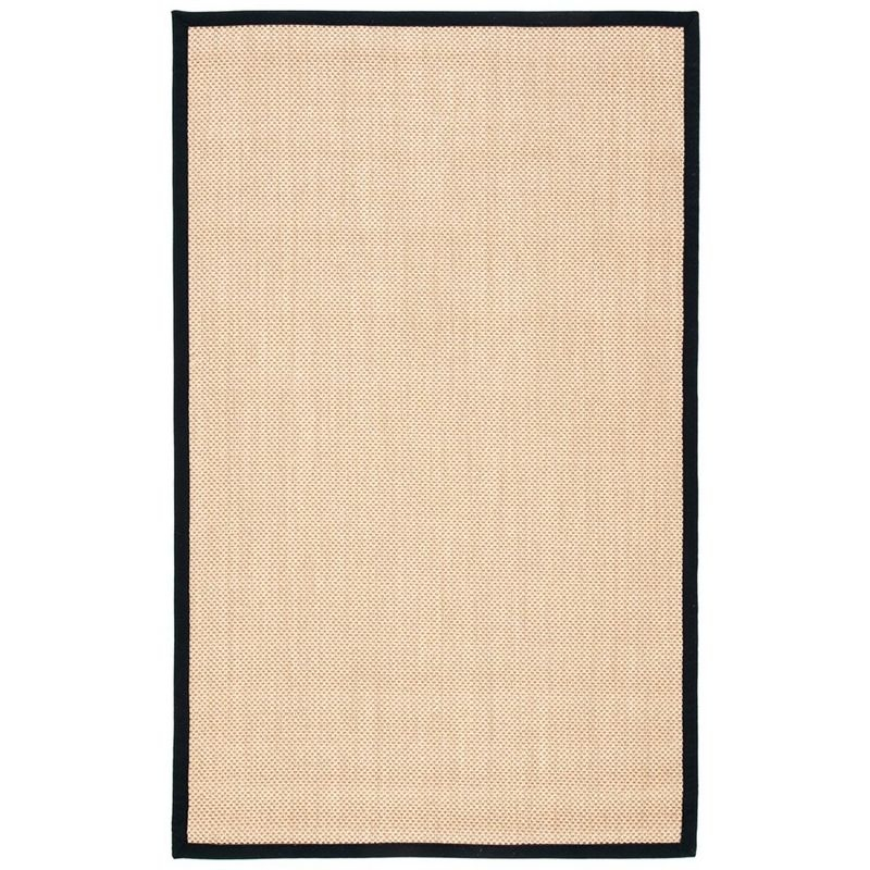 Natural Fiber NF141 Power Loomed Indoor Area Rug - Maize/Black - 5'x8' - Safavieh.