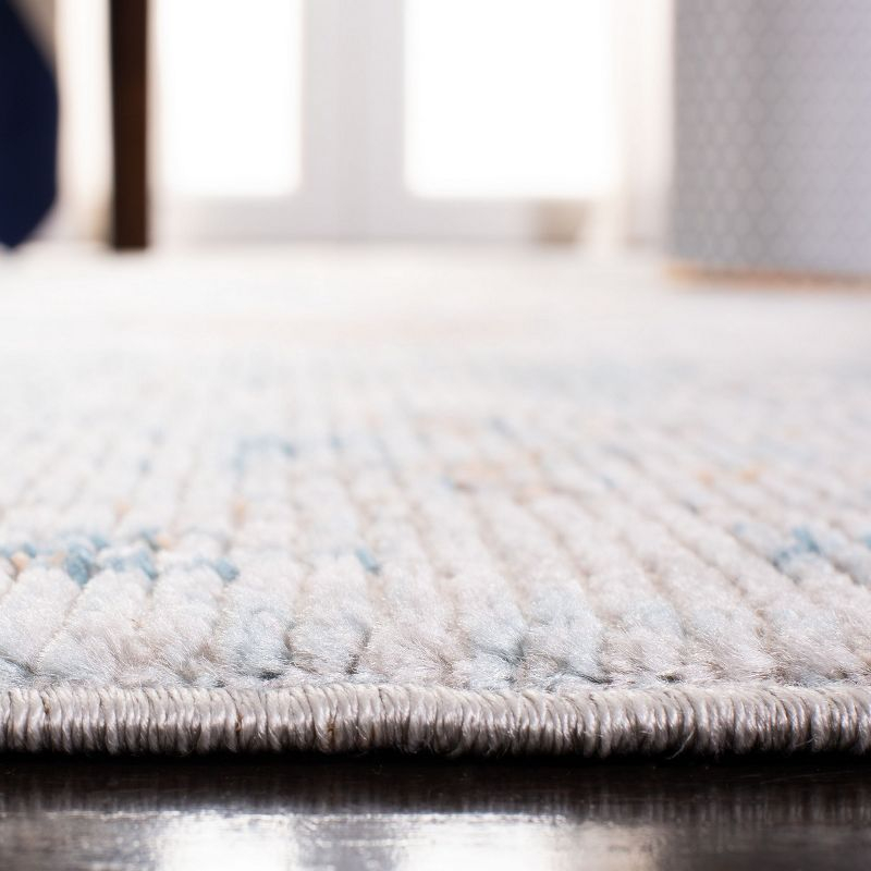 Shivan SHV727 Power Loomed Indoor Area Rug - Blue/Gold - 9'x12' - Safavieh