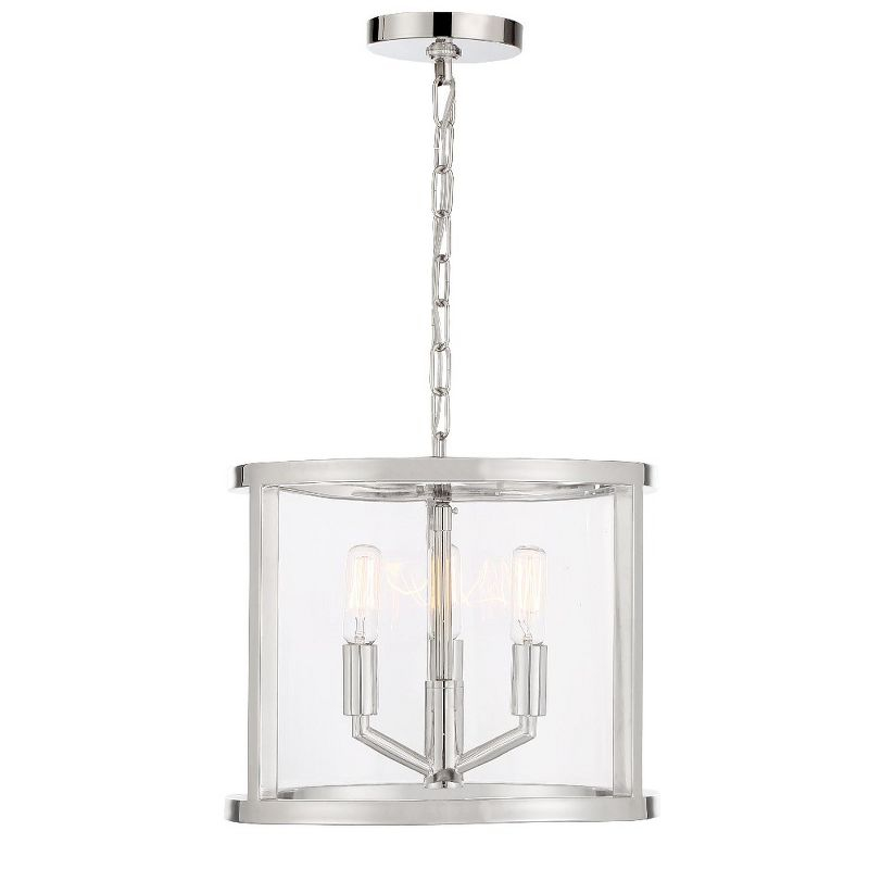 Crystorama Lighting Devon 3 - Light Chandelier in  Polished Nickel
