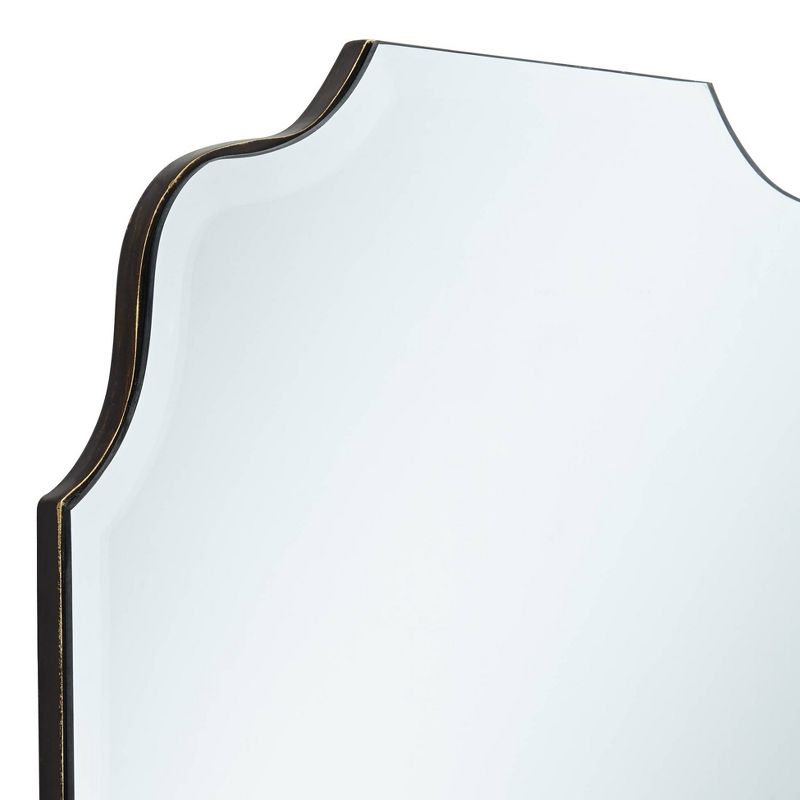 Noble Park Vita Oval Vanity Wall Mirror Rustic Industrial Beveled Distressed Bronze 23 1/2" Wide for Bathroom Bedroom Living Room Home Office Entryway