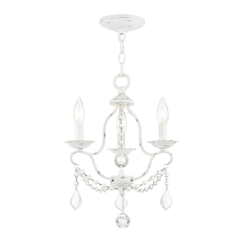 Livex Lighting Chesterfield 3 - Light Chandelier in  Antique White