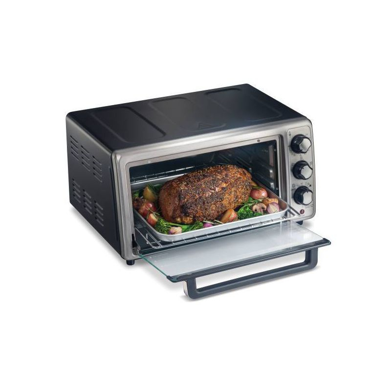 Hamilton Beach Sure-Crisp Air Fryer Toaster Oven Black - 31418: Countertop, 1400W, Dishwasher-Safe Parts, Freestanding