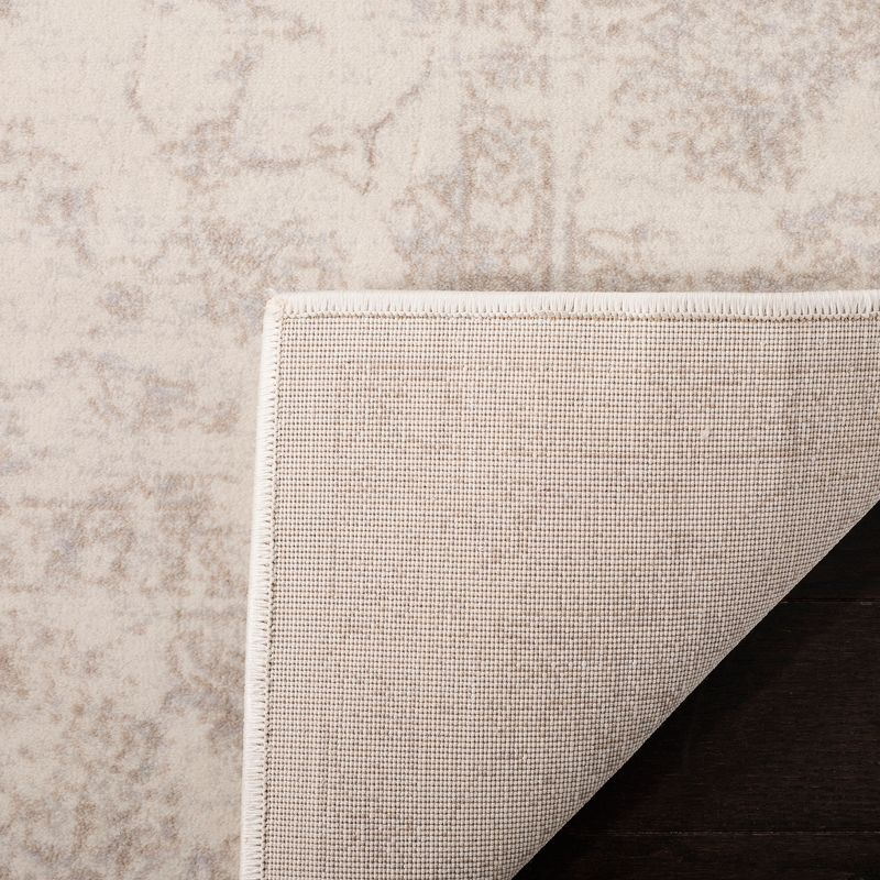 Carnegie CNG621 Power Loomed Accent Rug - Cream/Light Grey - 3'x5' - Safavieh.