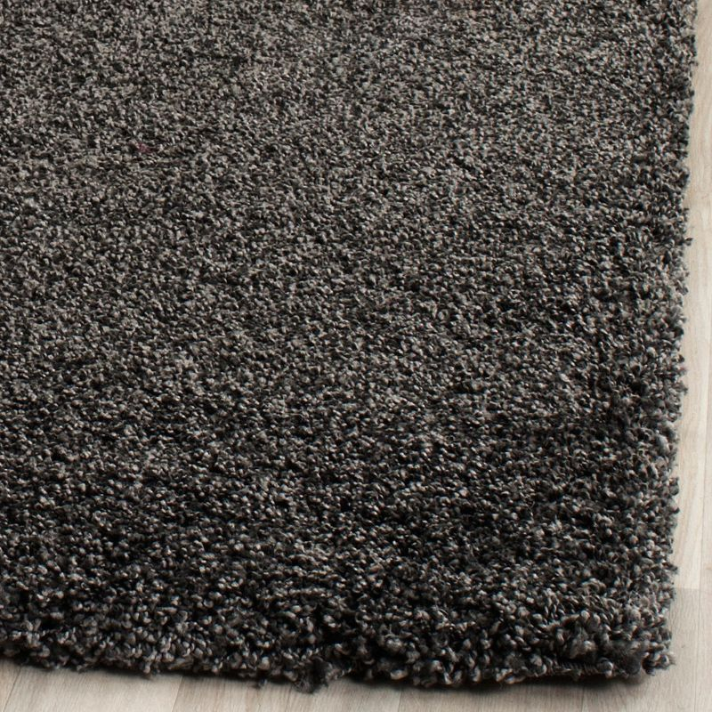Milan Shag SG180 Power Loomed Indoor Area Rug - Dark Grey - 7'x7' - Safavieh