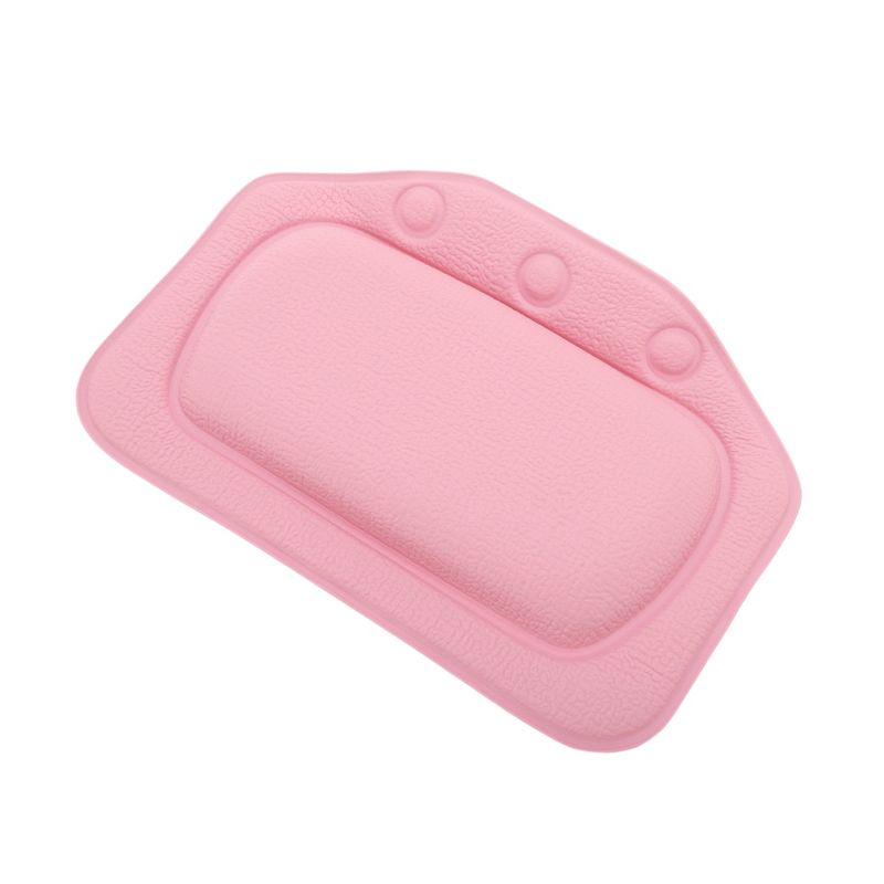 Unique Bargains Soft Bath Pillow Pink 1 Pc