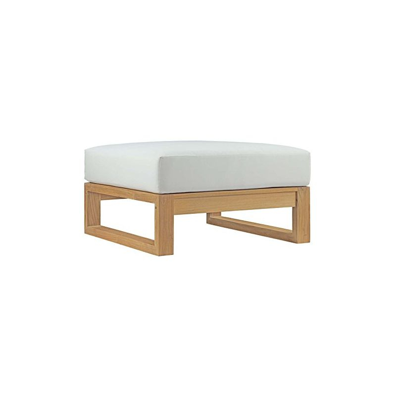 Modway Upland Outdoor Patio Teak Ottoman