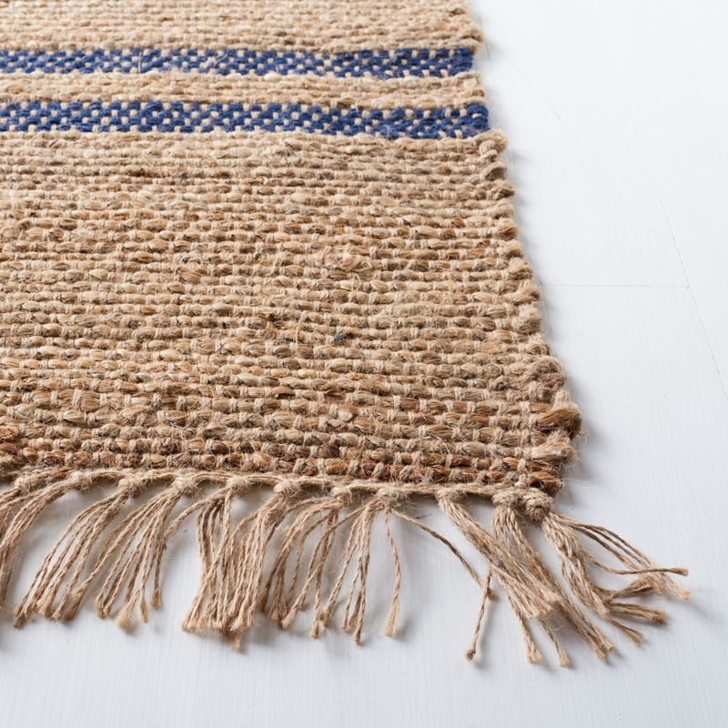 Natural Fiber NF121 Hand Woven Area Rug - Navy/Natural - 8'9"x11'9" - Safavieh.