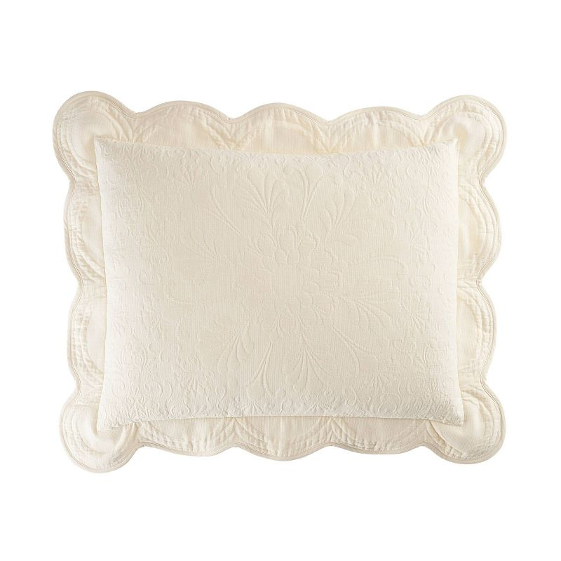 Historic Charleston Collection Standard Estate Pillow Sham Ivory