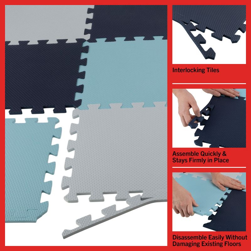 Foam Floor Tiles 20PK - 20sqft (Blue)