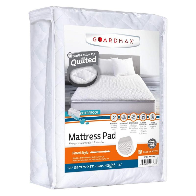 Guardmax - Waterproof Quilted Mattress Protector - 33" (33 x 75 x 12")
