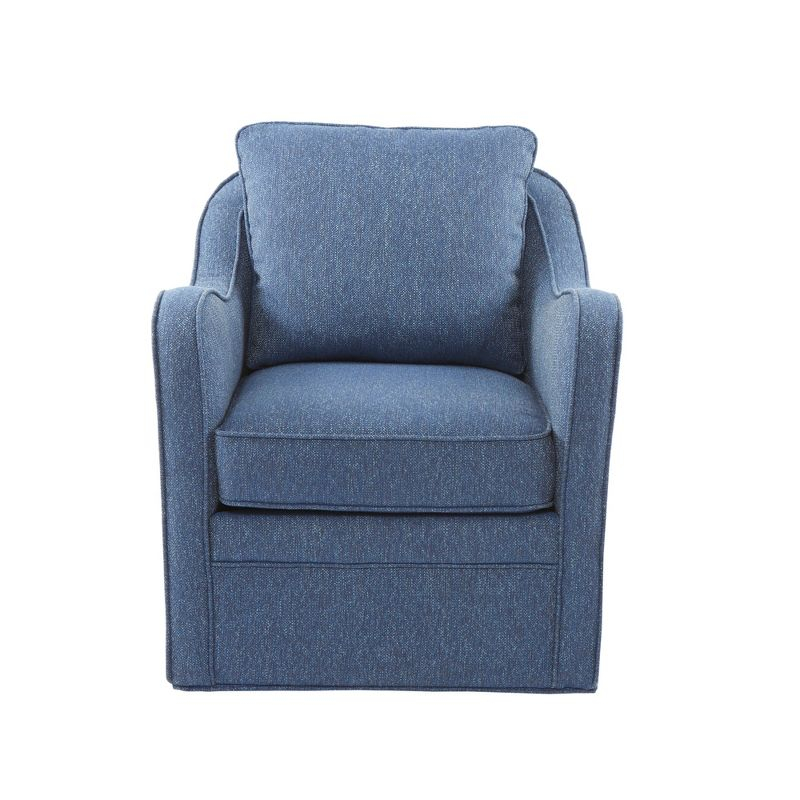 Mitchell Wide Seat Swivel Armchair Navy - Madison Park