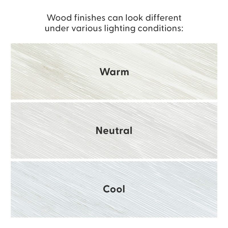 Plank+Beam 72" Classic Solid Wood Dining Table Set with 6 Walnut Chairs, White Wirebrush