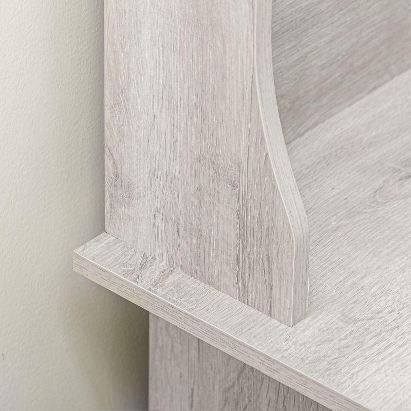 HOMCOM Hall Tree with Shoe Storage Bench, Entryway Bench with Coat Rack, Accent Coat Tree with Adjustable Shelves for Mud Room, Distressed White