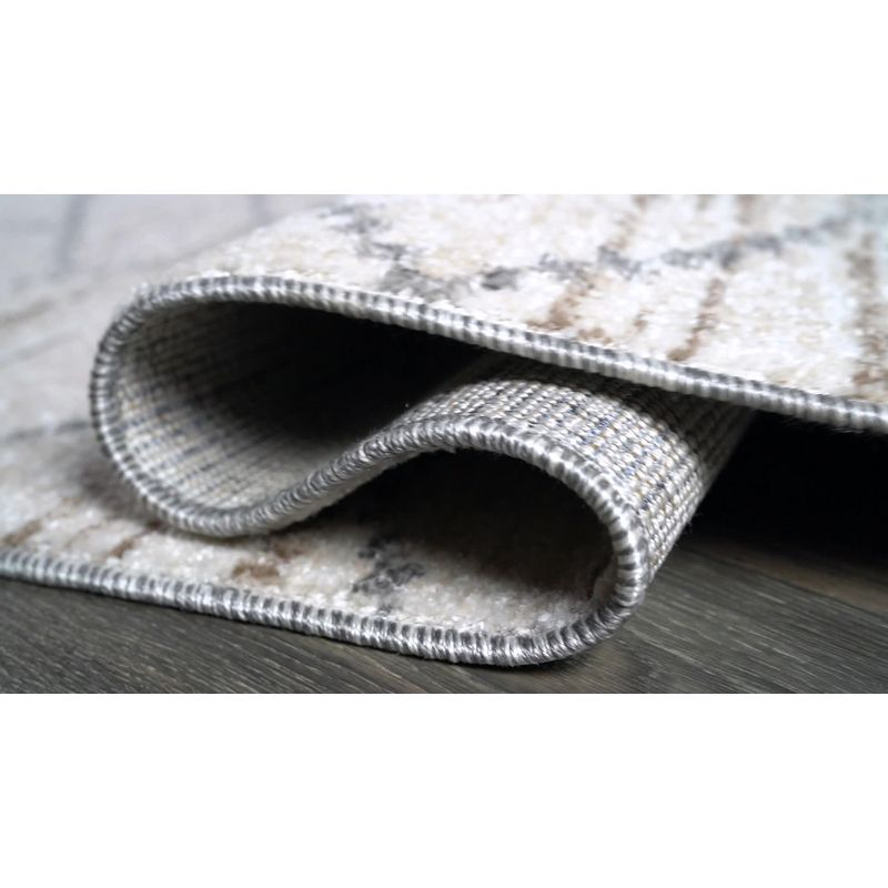 2'x8' Asilah Moroccan Modern Diamond Runner Rug, Gray - JONATHAN Y