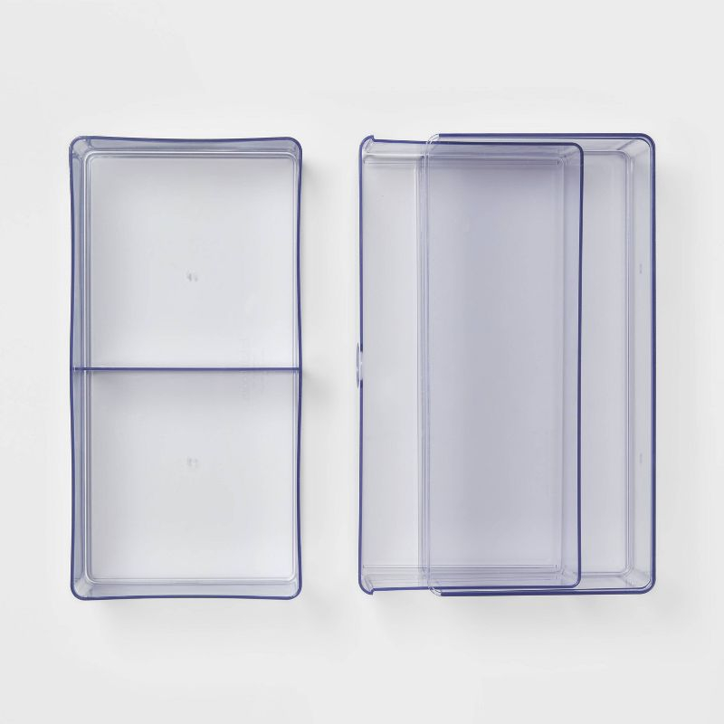 Clear Stackable Drawer - Brightroom™: Plastic Shower Organizer & Bath Caddy, 6"x6"x6"