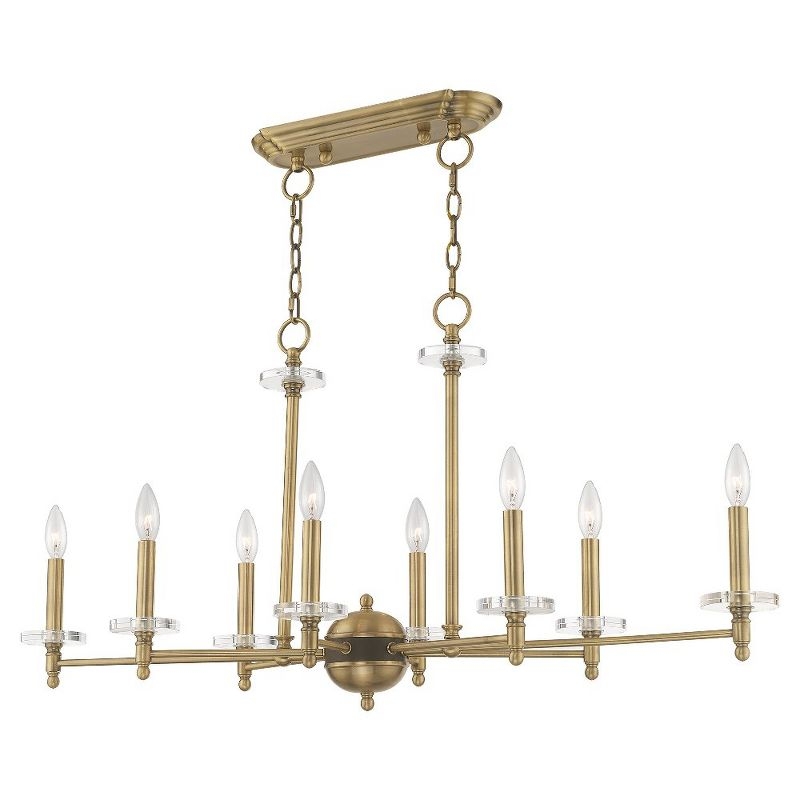 Livex Lighting Bennington 8 - Light Chandelier in  Antique Brass
