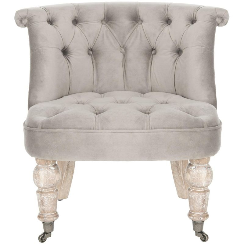 Carlin Tuffted Chair - MCR4711 - Mushroom - Safavieh