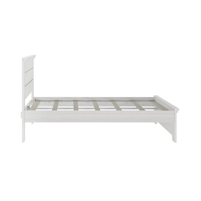Plank+Beam Farmhouse Full Size Bed Frame with Headboard, Solid Wood Platform Bed