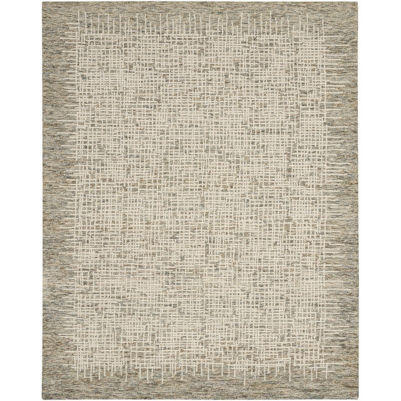 Nourison Vail Rustic Texture Indoor Area Rug Ivory/Multi 7'9" x 9'9"