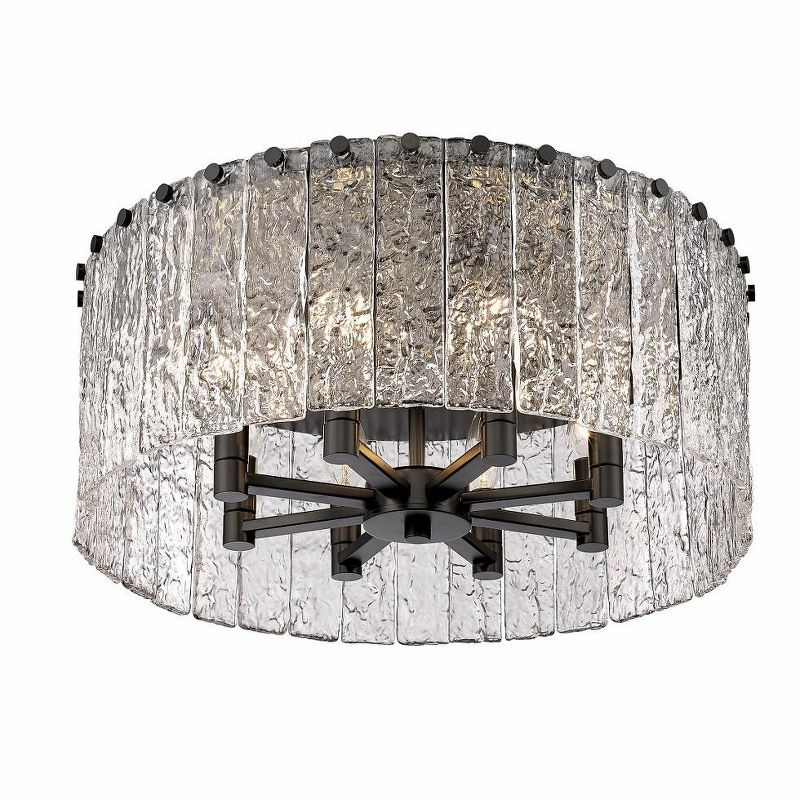 Z-Lite Glacier 8 - Light Flush Mount in  Matte Black
