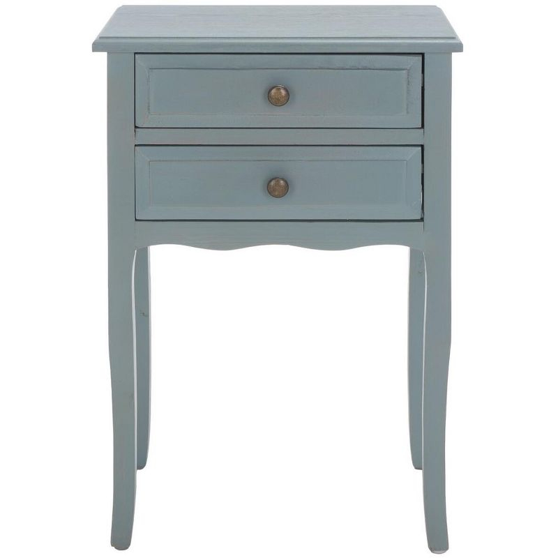 Lori Night Table Barn - AMH6576G - Blue - Safavieh Couture