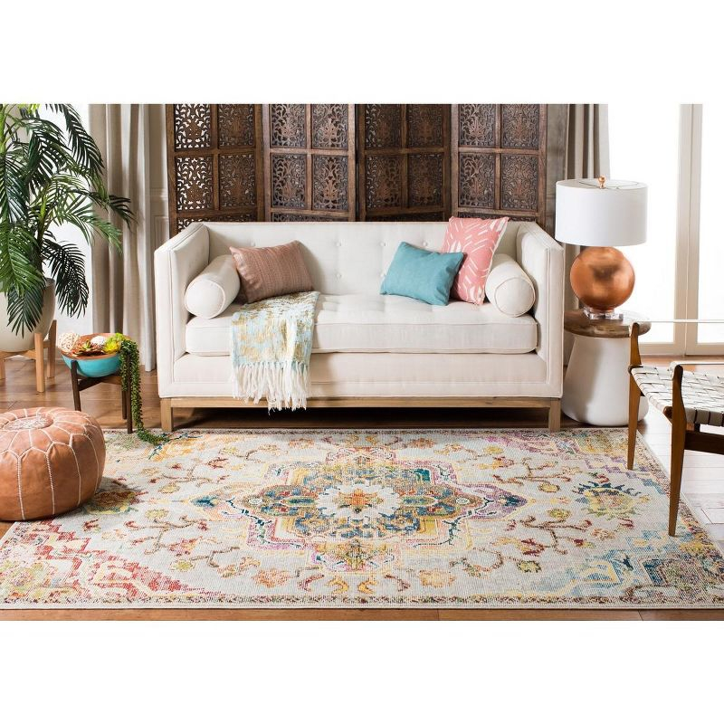 Crystal CRS501 Loomed Indoor Accent Rug - Light Blue/Grey - 3'x5' - Safavieh