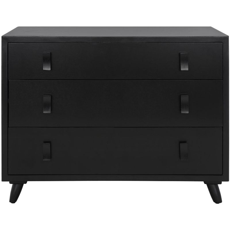 Blaize 3 Drawer Chest - CHS6601 - Black - Safavieh