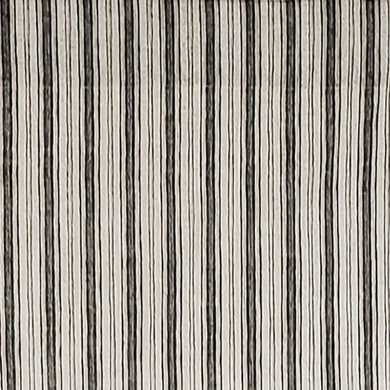 RLF Home Luxurious Modern Design Classic Brunswick Stripe Regal Style Window Valance 50" x 17" Gray