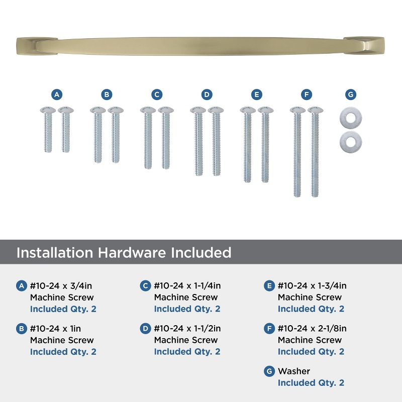 Amerock Highland Ridge 18 inch (457mm) Center-to-Center Golden Champagne Appliance Pull