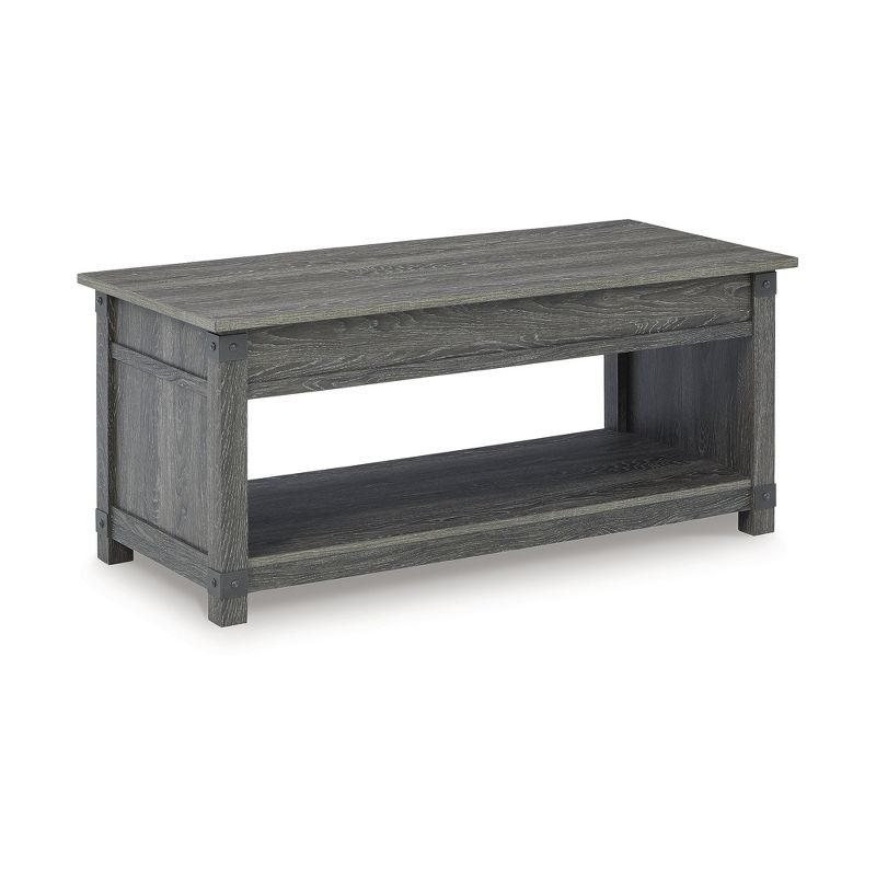 Signature Design by Ashley Casual Freedan Lift-Top Coffee Table  Grayish Brown