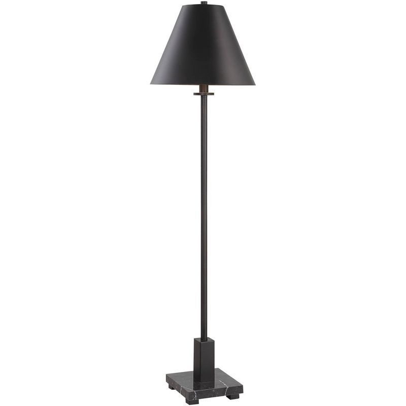 Uttermost Pilot 36 1/2" Satin Black Metal Buffet Table Lamp