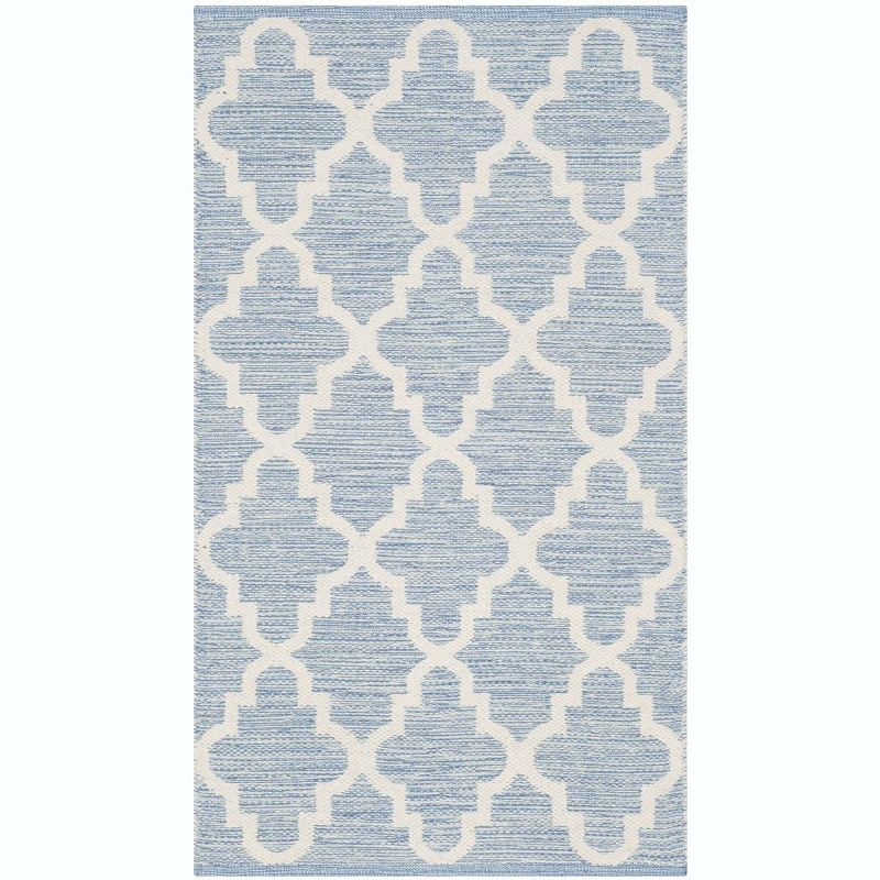 Montauk MTK810 Hand Woven Indoor Accent Rug - Light Blue/Ivory - 2'6"x4' - Safavieh.