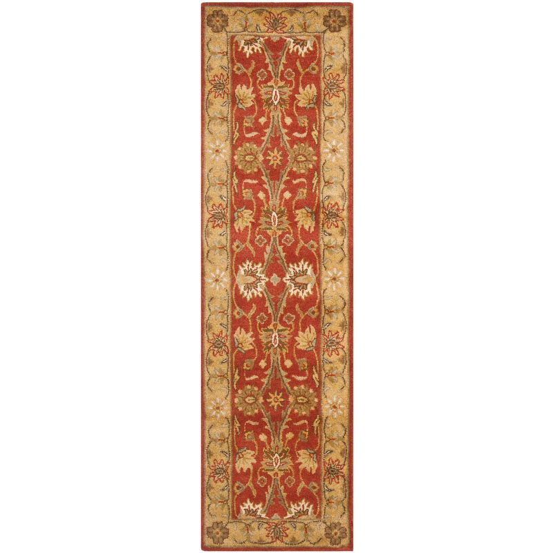 Antiquity AT249 Hand Tufted Runner Rug - Rust/Gold - 2'3"x12' - Safavieh.