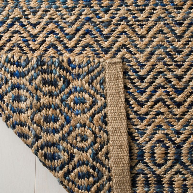 Cape Cod CAP309 Hand Woven Area Rug - Navy/Natural - 5'x8' - Safavieh.