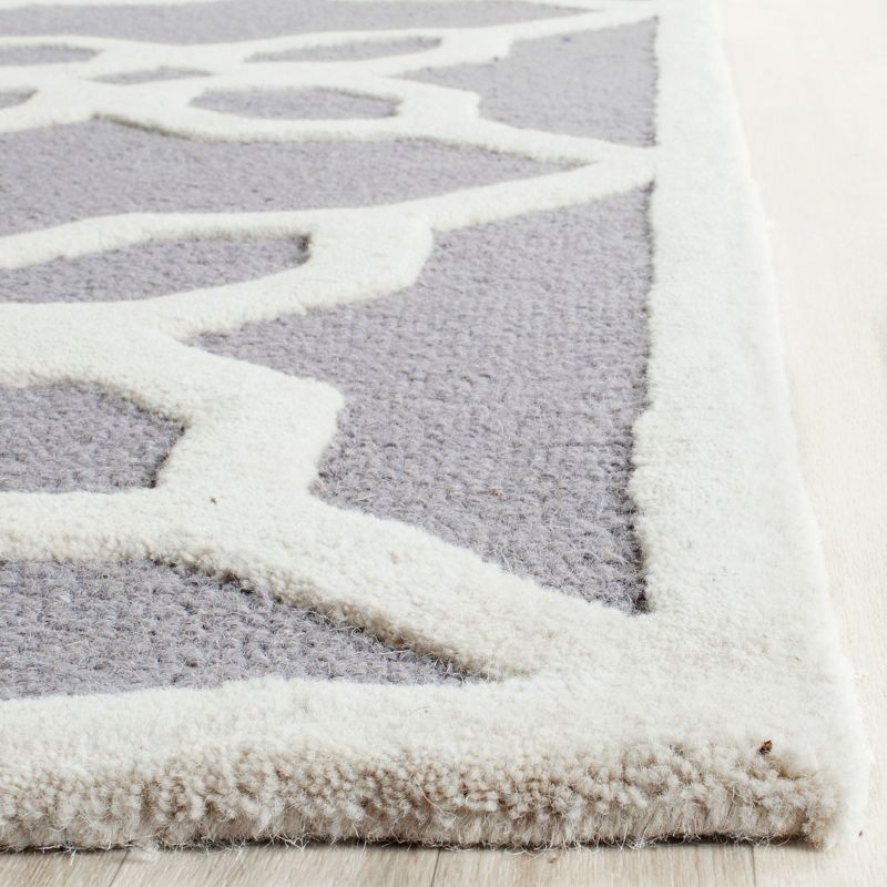 Cambridge CAM722 Tufted Indoor Area Rug - Dark Grey/Ivory - 8'x10' - Safavieh