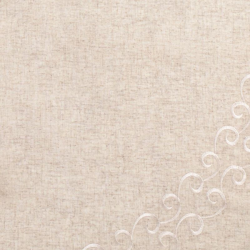 Saro Lifestyle Saro Lifestyle Embroidered Christmas Tree Skirt, Natural, 56"