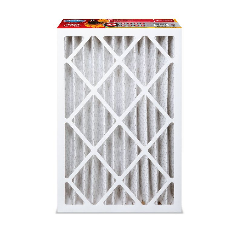BestAir 3pk Honeywell 16X25X4 Replacement Air Furnace Filter Merv 11: Electrostatic, Captures Dust & Pollen, MERV 11