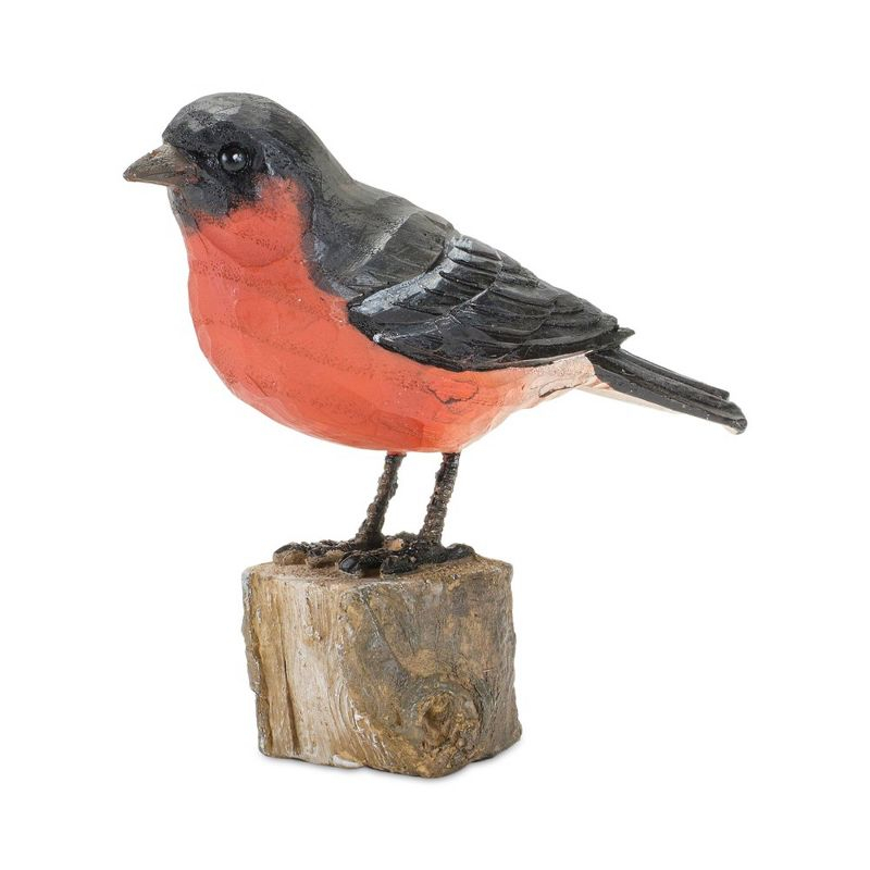 Melrose Stone Perched Bird Figurine (Set of 2)