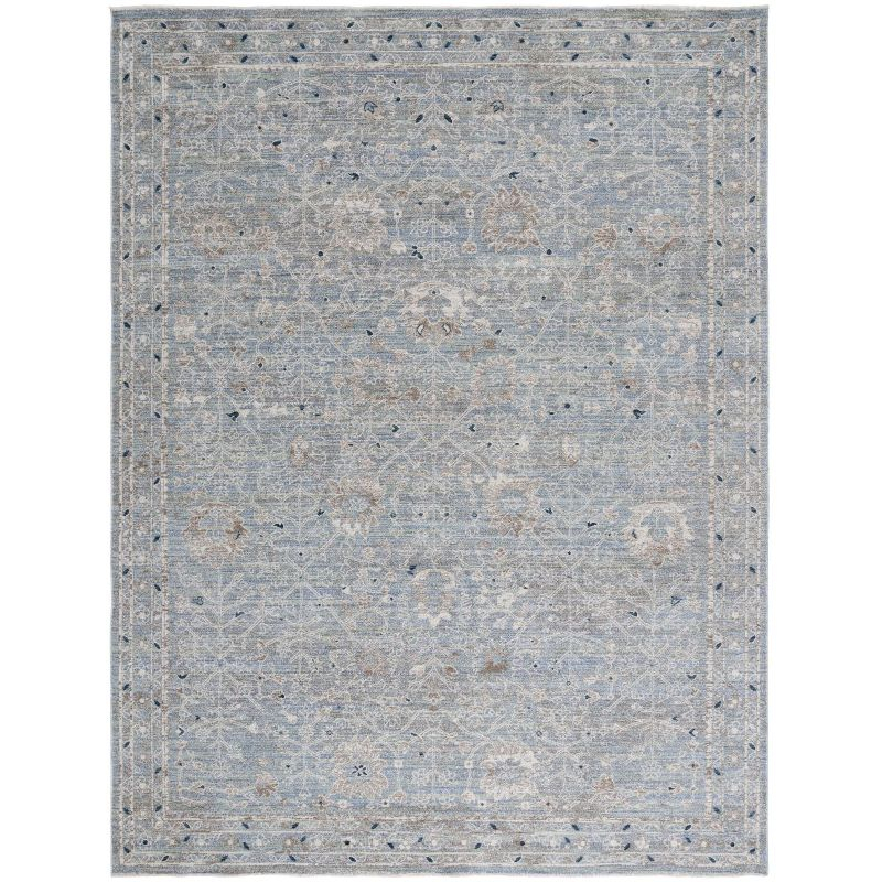 Antique Patina ANP656 Machine Made Loomed Area Rug - Blue/Ivory - 8'-0" x 9'-6" - Safavieh