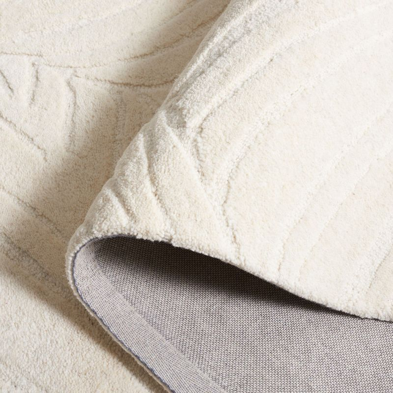 Ebony EBN805 Hand Tufted Accent Rug - Ivory - 3'x5' - Safavieh.