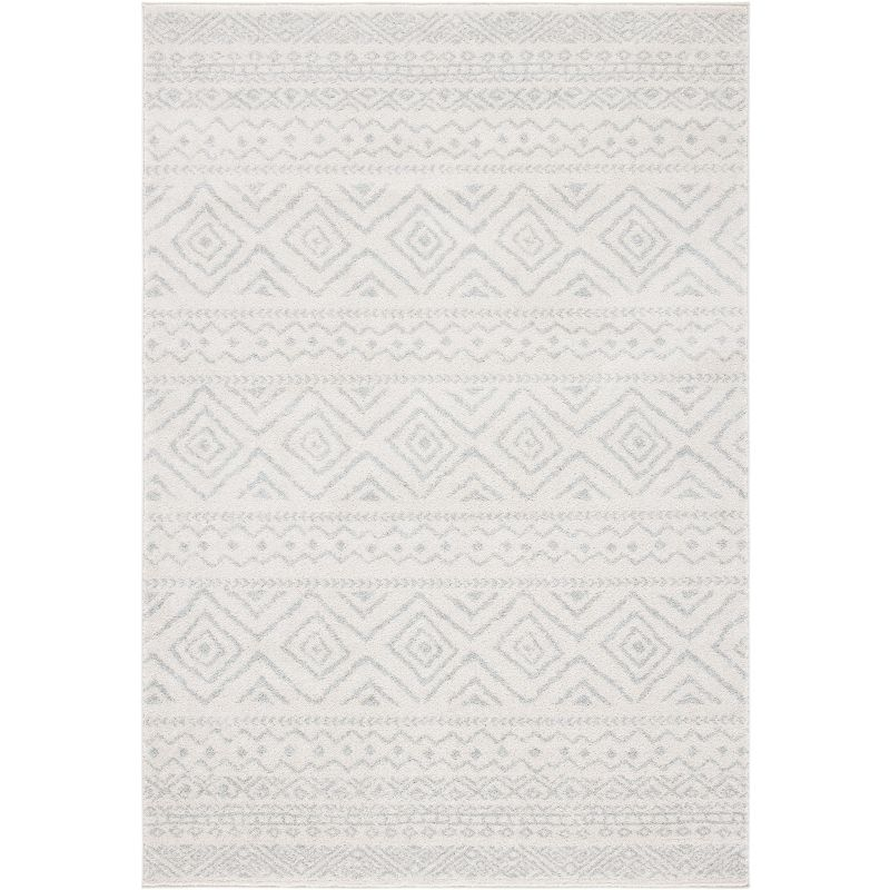 Tulum TUL267 Power Loomed Indoor Area Rug - Ivory/Light Grey - 6'x9' - Safavieh