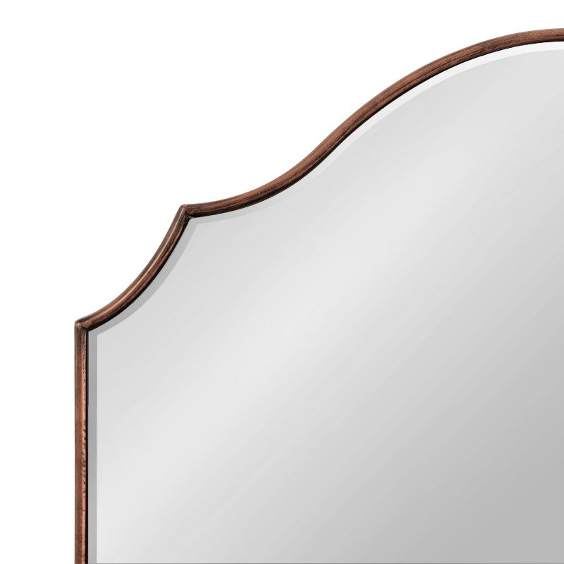 Kate & Laurel All Things Decor 28"x32" Leanna Framed Arch Wall Mirror Bronze
